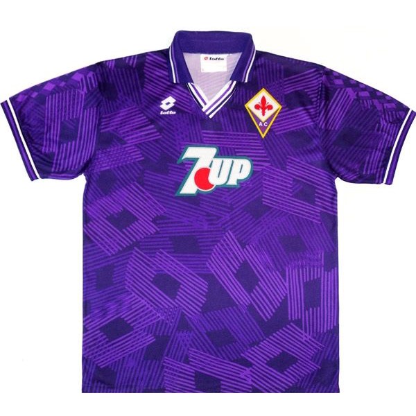 Maillot Football Fiorentina Lotto Domicile Retro 1992 1993 Purpura